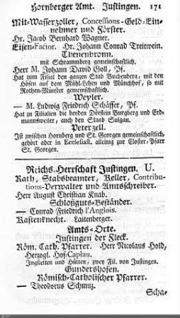 Standespersonen: Orte J