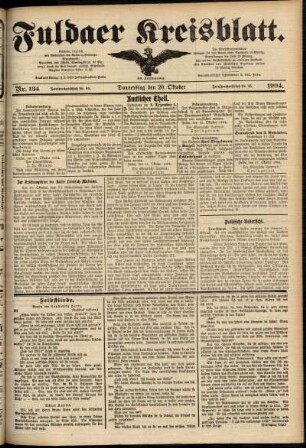 Ausgabe vom Donnerstag, den 20. Oktober 1904.