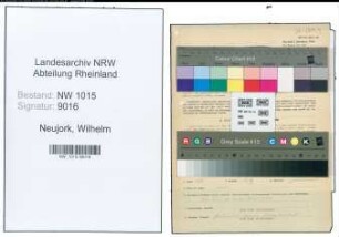 Entnazifizierung Wilhelm Neujork , geb. 08.10.1896 (Werkmeister)