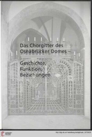 Der Innenraum des Osnabrücker Domes im 17. Jahrhundert anhand der schriftlichen Quellen