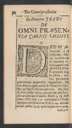 De Omni Praesentia Carnis Christi.