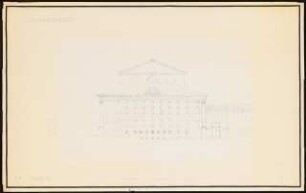 Nationaltheater, München: Fassadenansicht Marstallstraße