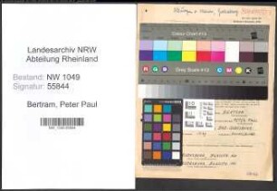 Entnazifizierung Peter Paul Bertram , geb. 20.06.1910 (Kaufmaennischer Angestellter)