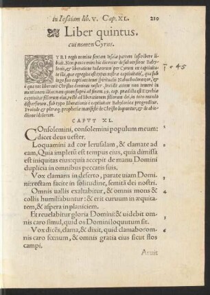 Liber quintus. cui nomen Cyrus.