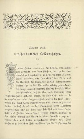 Neuntes Buch. Wolfenbütteler Leidensjahre