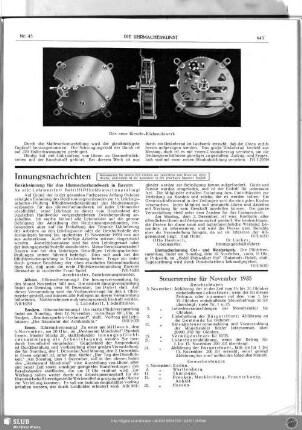 Steuertermine für November 1935