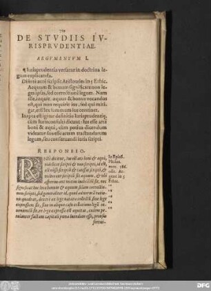 De Studiis Iurisprudentiae.
