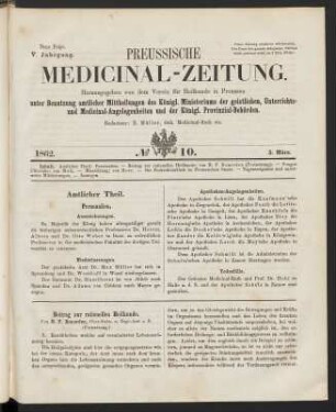 No 10. (5. März 1862) - No 13. (26. März 1862)