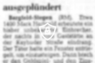 Automaten nachts ausgeplündert