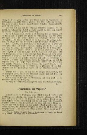 "Flachsmann als Erzieher"