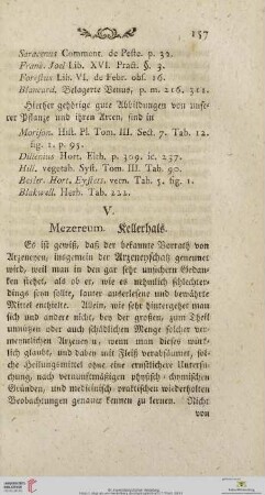 V. Mezereum, Kellerhals