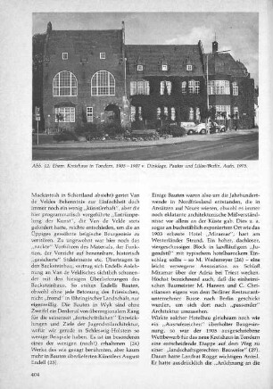 Abb. 12: ehem. Kreishaus in Tondern, 1905 - 1907 v. Dinklage, Paulus und Lilloe/Berlin, Aufn. 1975.