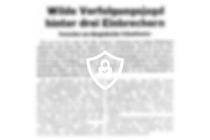 Wilde Verfolgungsjagd hinter drei Einbrechern