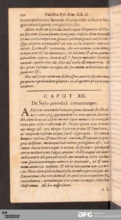 Caput XII. De Stylo periodice circumscripto