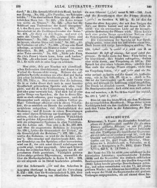 Merleker, K. F.: Die historischen Schul-Disciplinen als Repetitionsbuch zunächst für die obern Classen gelehrter Schulen ... . Königsberg: Unzer 1831