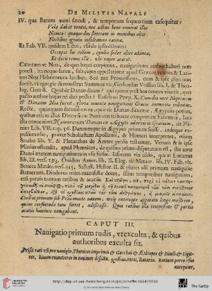 Caput III: Nauigatio primum rudis […]