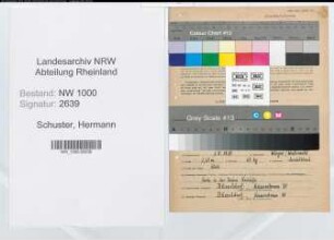 Entnazifizierung Hermann Schuster, geb. 01.08.1918 (Finanzinspektor)