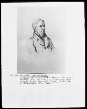Porträtalbum — Bildnis des Gabriel Ludwig von Harnier