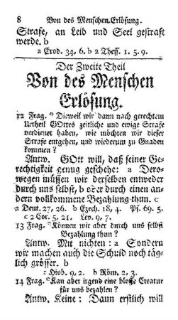Von des Menschen Erlösung.