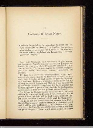 IV. Guillaume II devant Nancy
