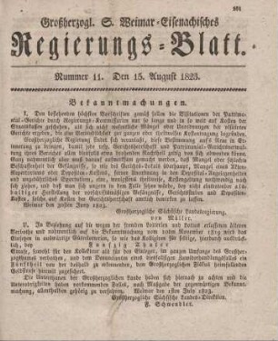 Nr. 11 : 15. August 1823