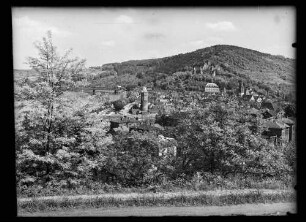 Blick auf z.T. Innenstadt und Burg