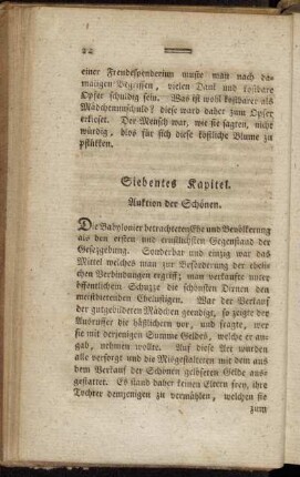 Siebentes Kapitel. Auktion der Schönen