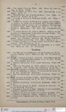 Trachten (Nr. 1405 - 1474)