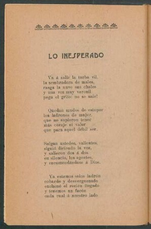 Lo inesperado