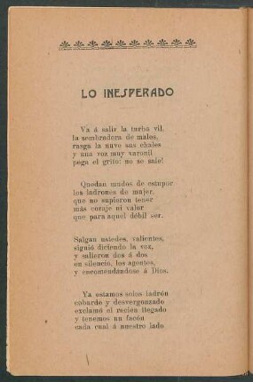 Lo inesperado
