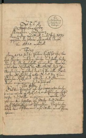 Alte Goslarische Kirchenordnung von 1530/1531