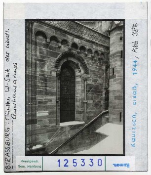 Straßburg: Münster, Westseite des nördlichen Querhausarmes