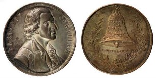 Hamburg: Medaille auf den Tod Friedrich von Schillers 1805