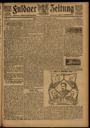 Zweite Ausgabe vom Mittwoch, den 24. Februar 1904.