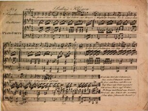 Sechs Lieder mit Begleitung des Klaviers oder der Guitarre : 38tes Werk
