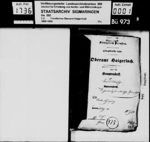Förderung der inländischen Schweinezucht im Oberamtsbezirk