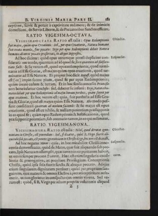 Ratio Vigesima-Octava.