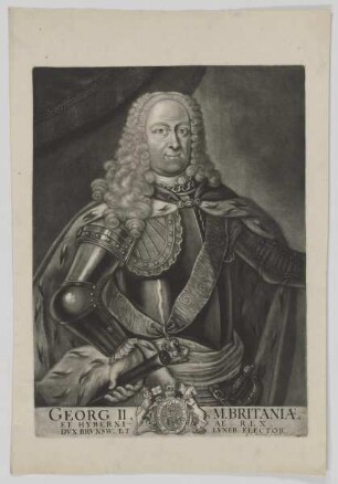 Bildnis des Georg II., Britannia Rex