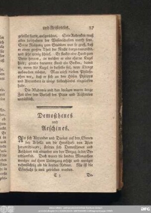 Demosthenes und Aeschines.