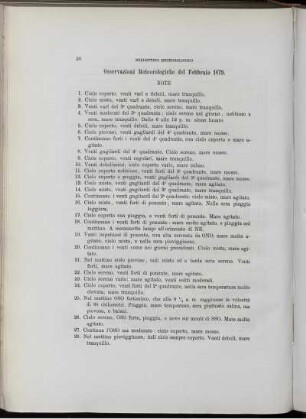 Osservazioni Meteorologiche del Febbraio 1879.