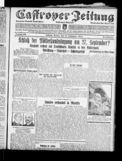 Castroper Zeitung : Rauxeler Neueste Nachrichten : Castroper Anzeiger : Bladenhorster Tageblatt : amtliches Veröffentlichungsblatt für den Landgerichtsbezirk Dortmund, für die Stadt Castrop und die Aemter Rauxel und Bladenhorst