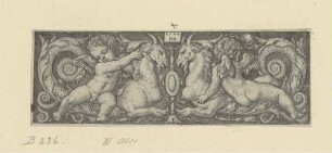 Querfüllung mit Genien und Chimären