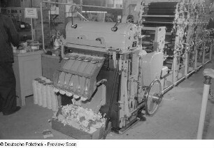Werkzeugmaschine auf der Technischen Messe 1953