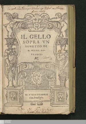 Il Gello Sopra Vn Sonetto Di M. Franc. Petrarca