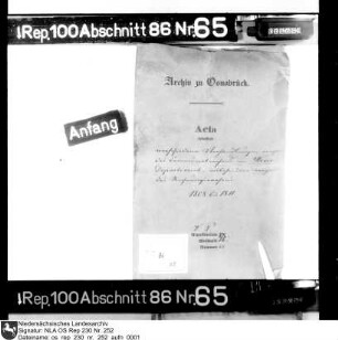 Kommunalabrechnungen im Weserdepartement
