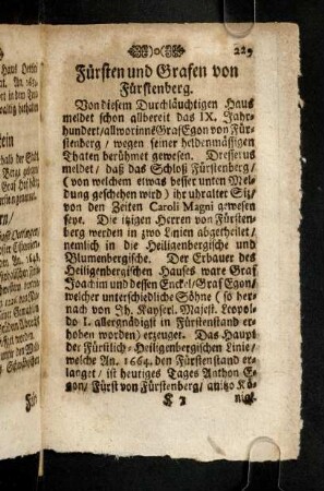 229-236, Fuersten und Grafen von Fuerstenberg