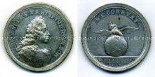 Deutschland, Medaille auf die Krönung des Kaisers Karl VI.