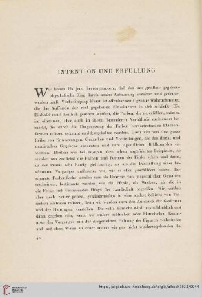 Intention und Erfüllung