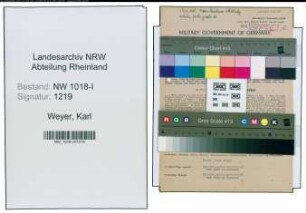 Entnazifizierung Karl Weyer , geb. 28.03.1901 (Bauunternehmer)