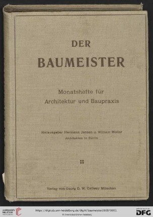 7: Baumeister: das Architektur-Magazin